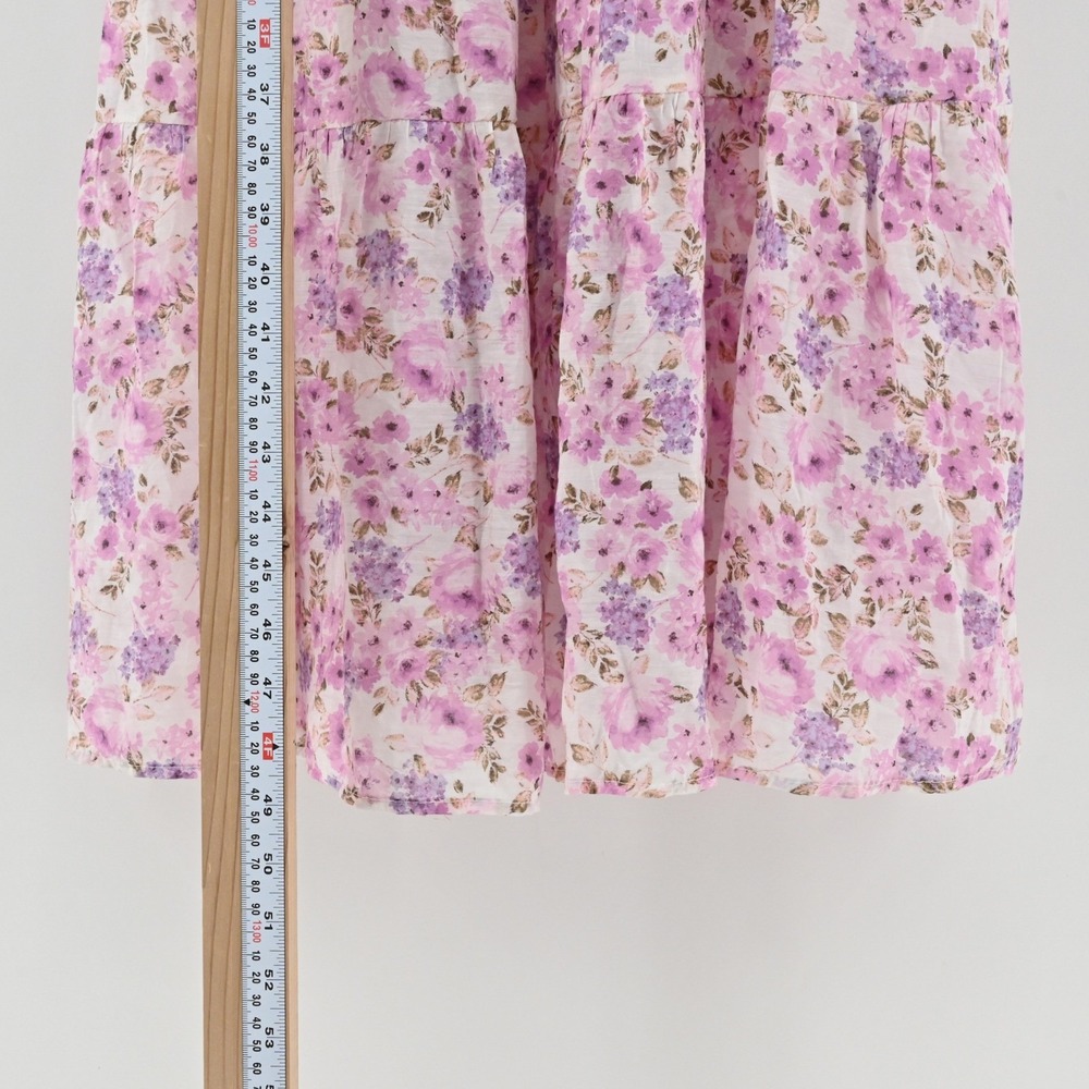 Altar'd State Floral Tiered Midi Dress Womens Size M Purple Pink Cottagecore - Picture 5 of 10
